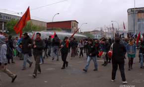 FOTOS: Con disturbios terminó marcha estudiantil en Valparaíso