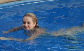 [FOTOS]  Kika Silva con piscinazo se despidió de su reinado en Viña